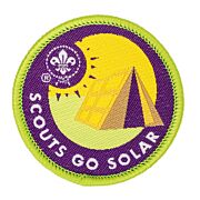 Earth tribe märke Scouts go solar